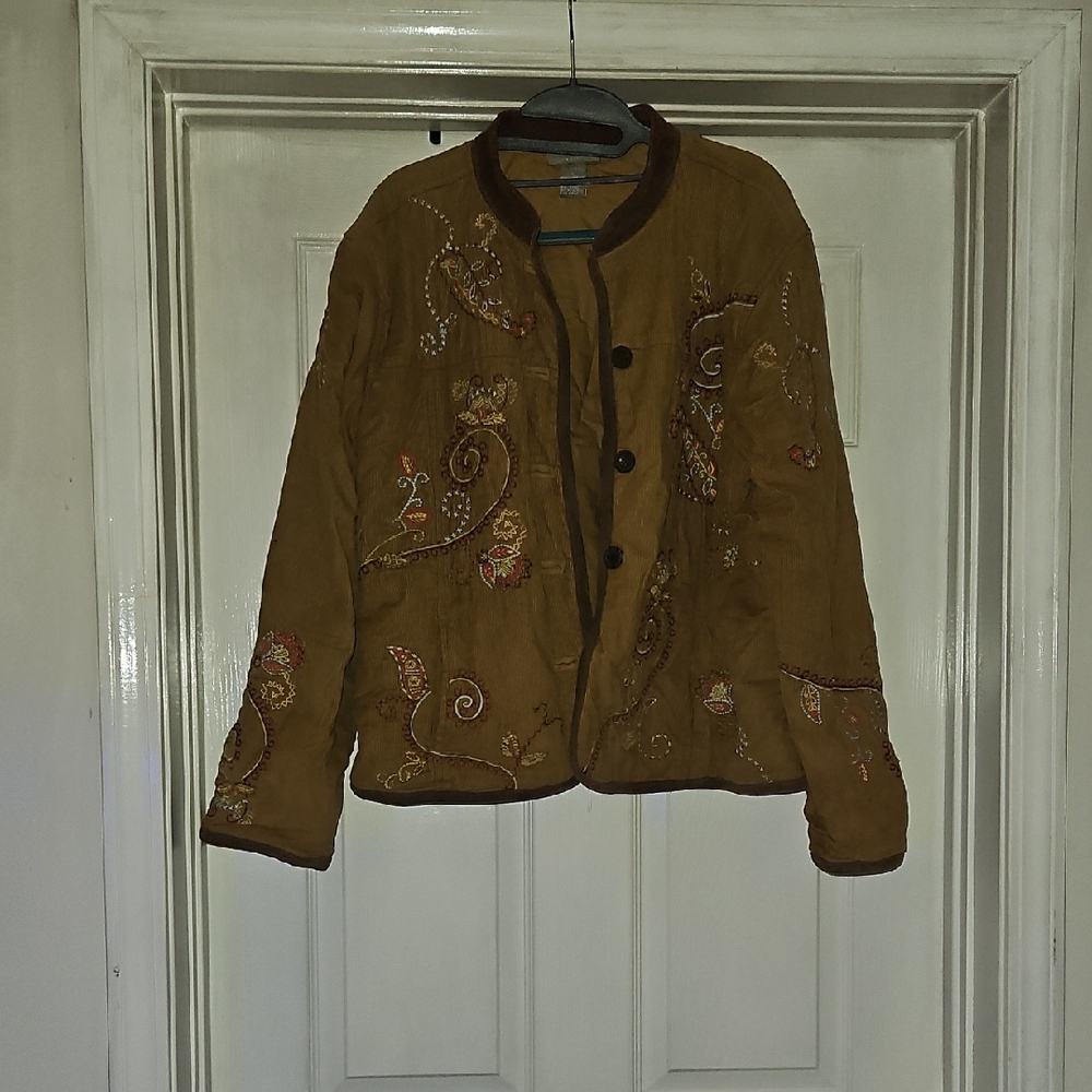 IVY PARK Embroidered Tan Blazer